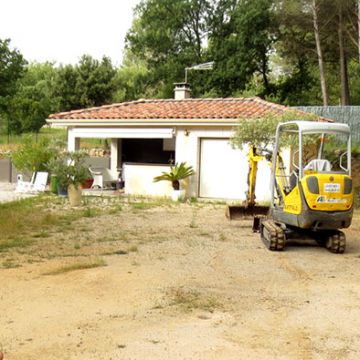 Gréasque - Avant aménagement d'un jardin avec alternatives au gazon